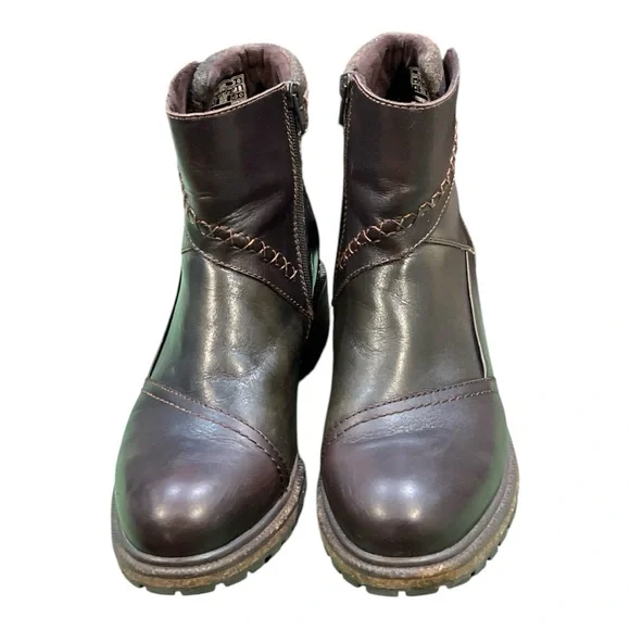 Earth Elements Taylen Boot Lug Sole Patchwork Ankle Boots Size 10. - Picture 2 of 9